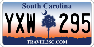 SC license plate YXW295