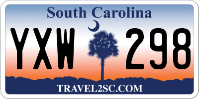 SC license plate YXW298