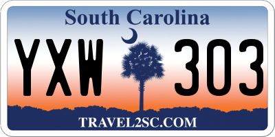 SC license plate YXW303