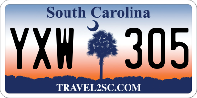 SC license plate YXW305