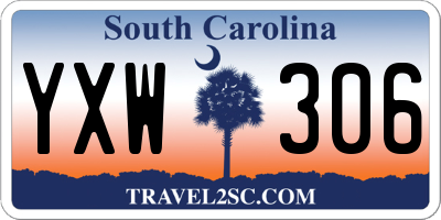 SC license plate YXW306