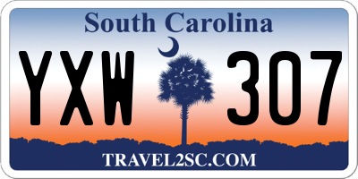 SC license plate YXW307