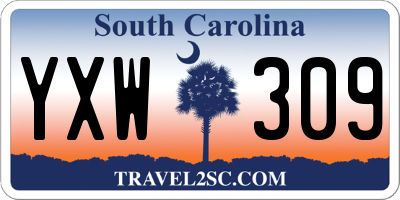 SC license plate YXW309