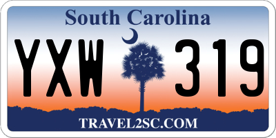 SC license plate YXW319