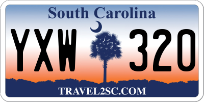 SC license plate YXW320
