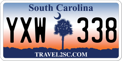 SC license plate YXW338