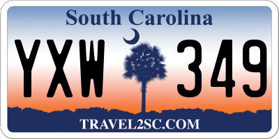 SC license plate YXW349