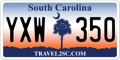 SC license plate YXW350