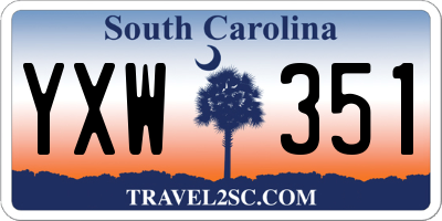 SC license plate YXW351