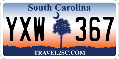 SC license plate YXW367