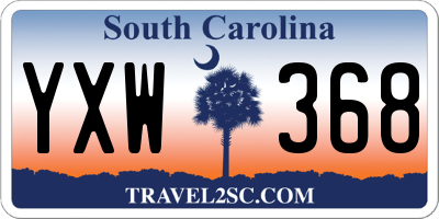 SC license plate YXW368