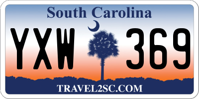 SC license plate YXW369