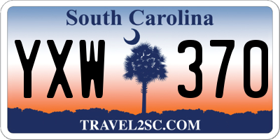 SC license plate YXW370