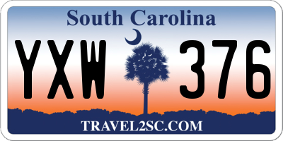 SC license plate YXW376