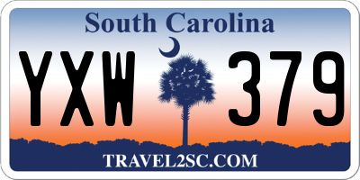 SC license plate YXW379