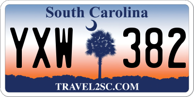 SC license plate YXW382