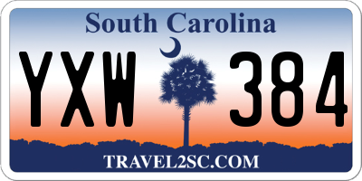 SC license plate YXW384