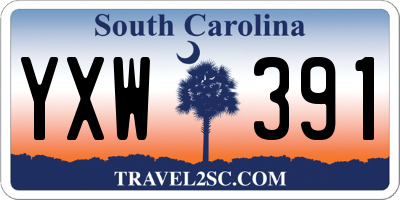 SC license plate YXW391