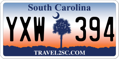 SC license plate YXW394