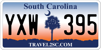 SC license plate YXW395