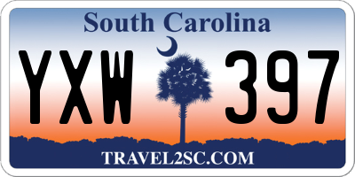 SC license plate YXW397