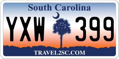 SC license plate YXW399