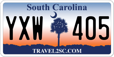 SC license plate YXW405