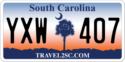 SC license plate YXW407