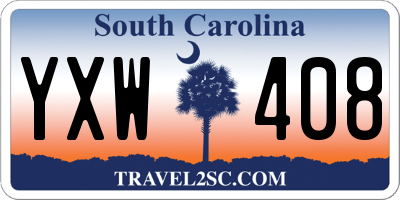 SC license plate YXW408