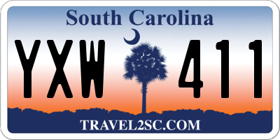 SC license plate YXW411