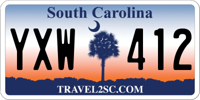 SC license plate YXW412