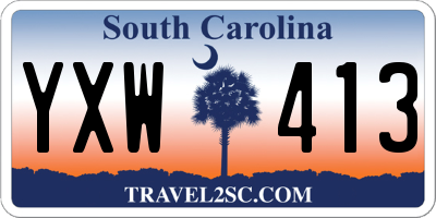 SC license plate YXW413