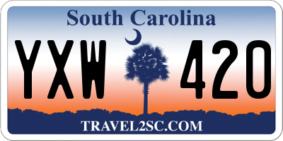 SC license plate YXW420