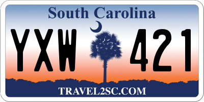 SC license plate YXW421