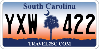 SC license plate YXW422
