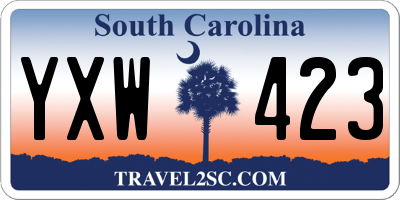 SC license plate YXW423