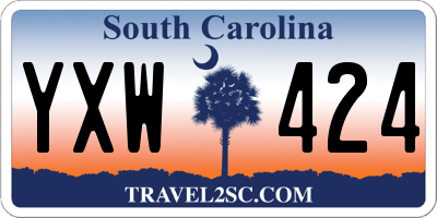 SC license plate YXW424