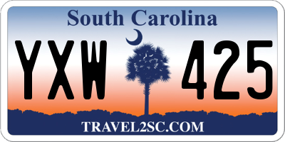 SC license plate YXW425