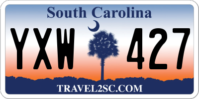 SC license plate YXW427
