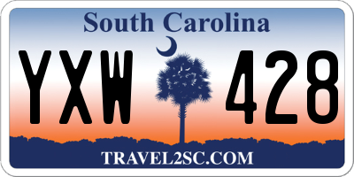 SC license plate YXW428