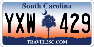 SC license plate YXW429