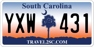 SC license plate YXW431
