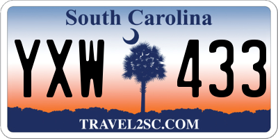 SC license plate YXW433