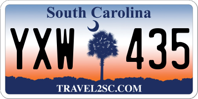 SC license plate YXW435