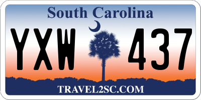 SC license plate YXW437