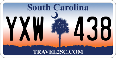 SC license plate YXW438
