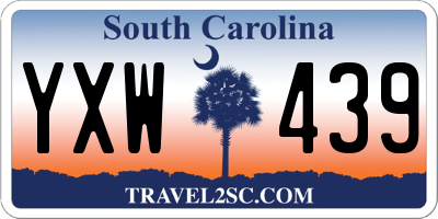 SC license plate YXW439