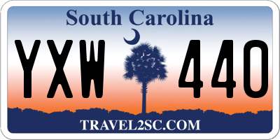 SC license plate YXW440