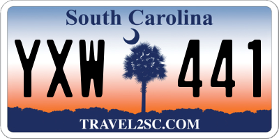 SC license plate YXW441
