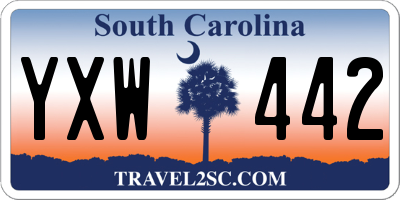 SC license plate YXW442